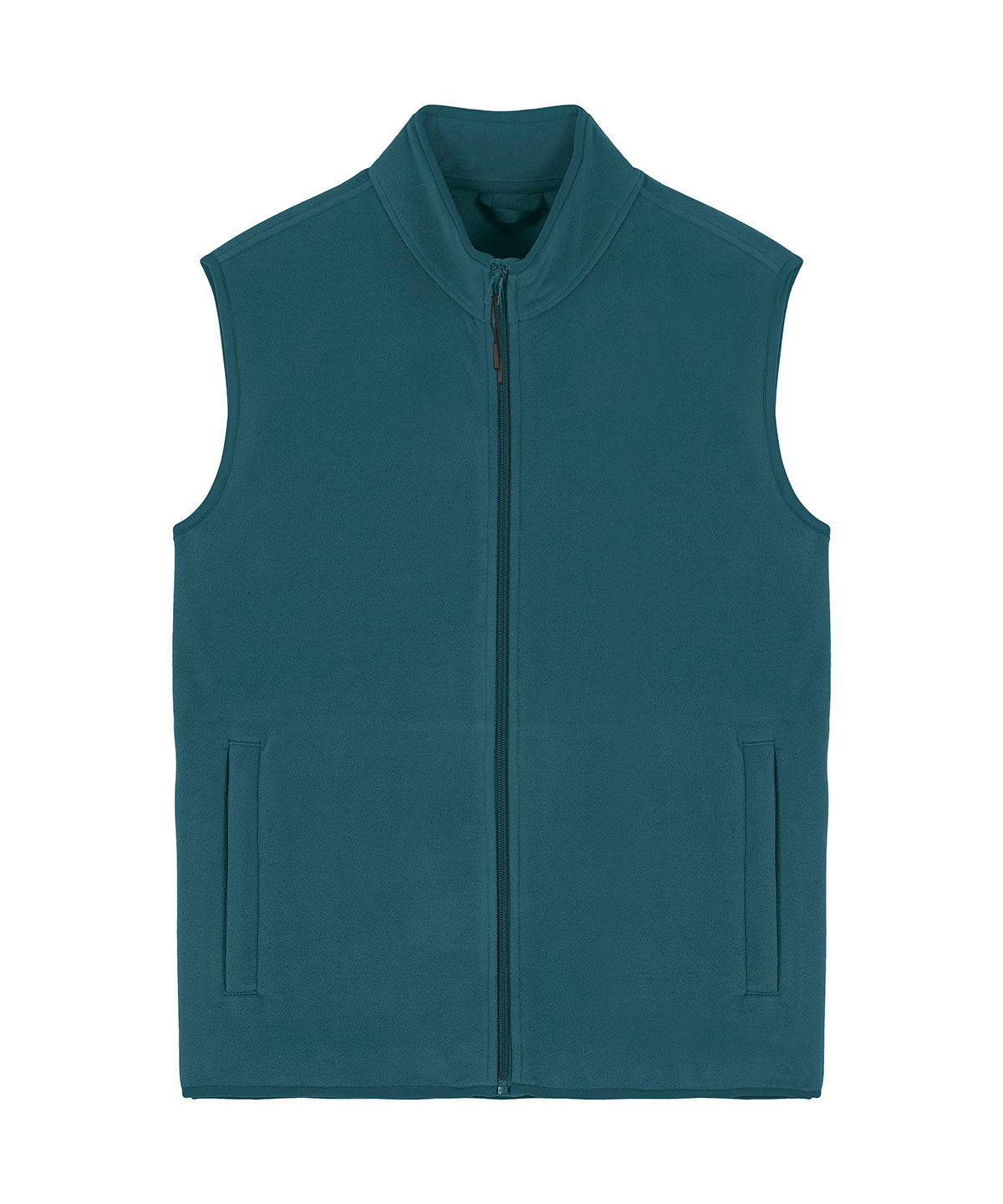 Men's recycled fleece bodywarmer in Stargazer, front view