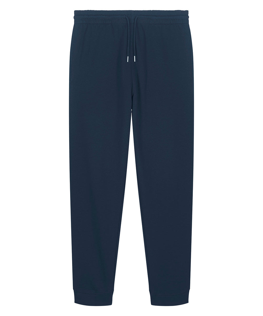 Unisex organic cotton sweatpants in French Navy, front view