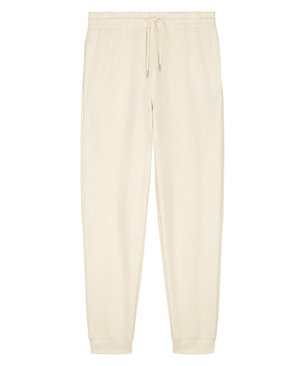 Unisex organic cotton sweatpants in Natural Raw, front view