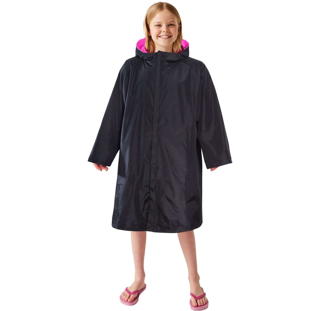 Changing Robe Kids Unisex Hooded Coat Black/Pink