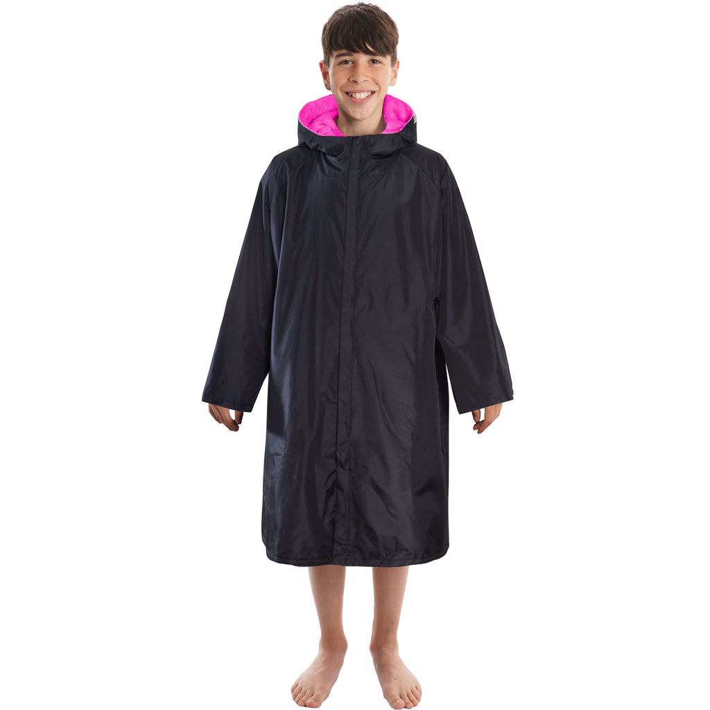 Changing Robe Kids Unisex Hooded Coat Black/Pink