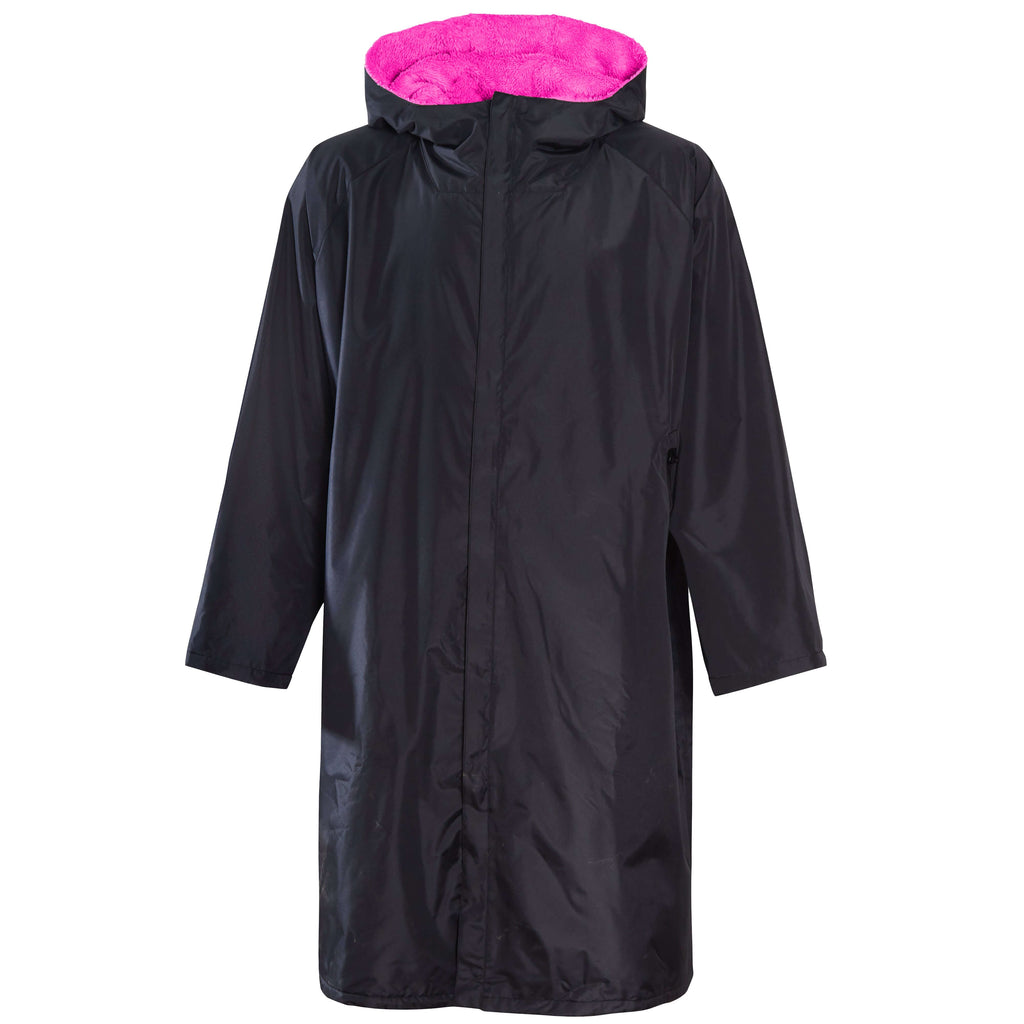 Changing Robe Kids Unisex Hooded Coat Black/Pink