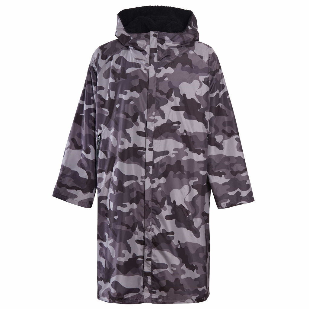 Changing Robe Kids Unisex Hooded Coat Camo/Black