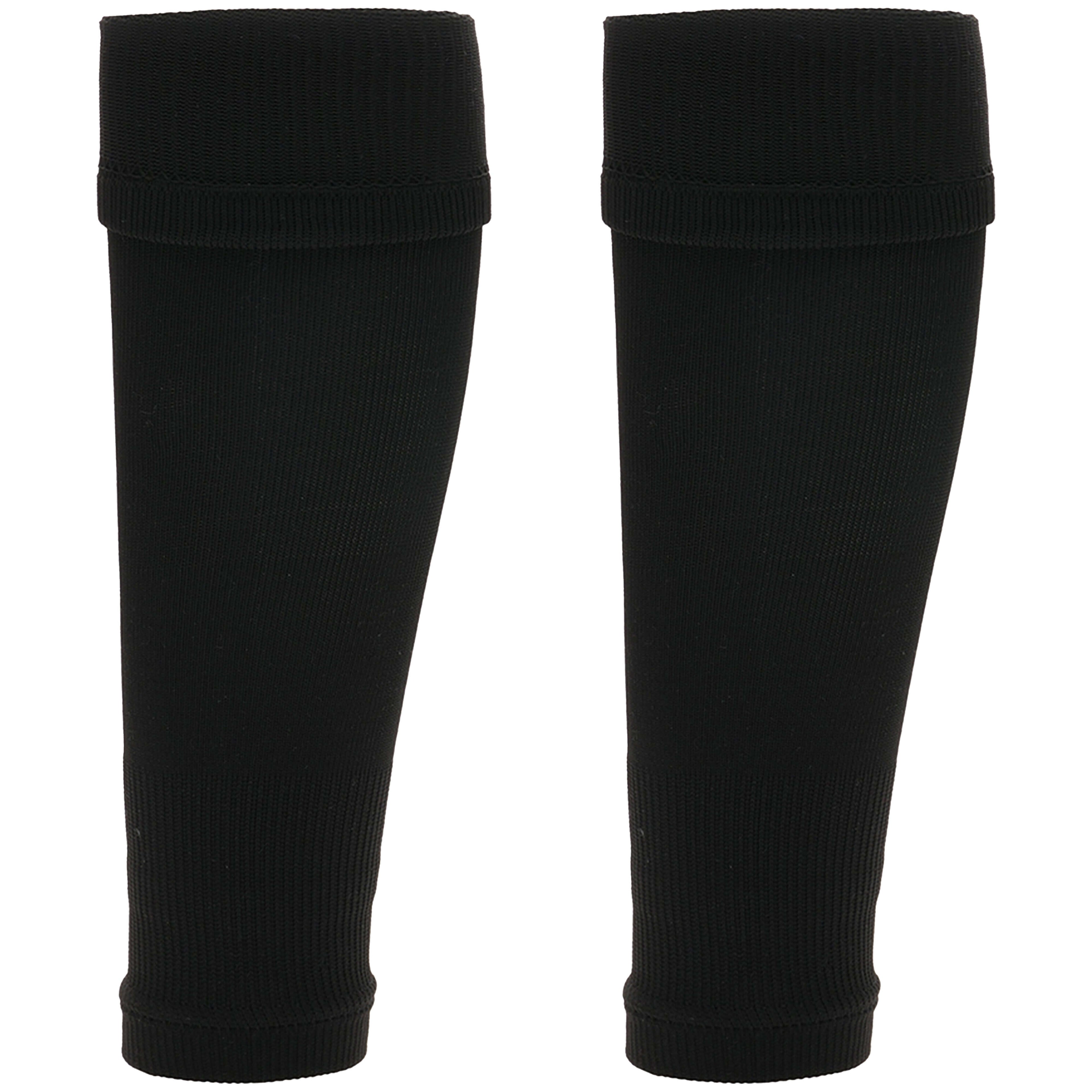 Kids Leg Sleeve Socks Black - Fits over Shin Pads