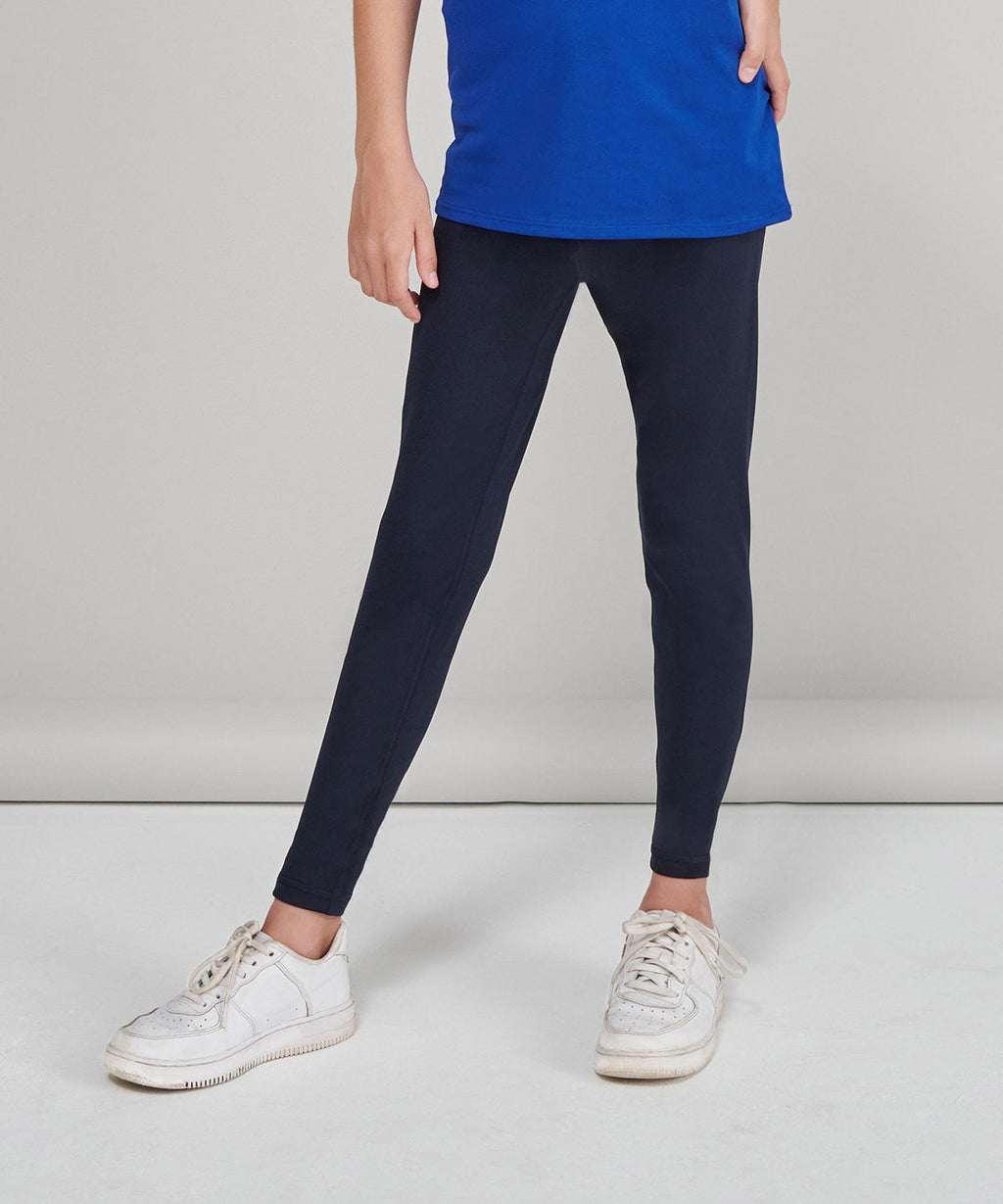 Girls Recycled Polyester Kids Stretch Leggings